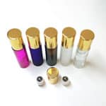 10 ml leeg Parfum rollerflesje dik glas metalen roller bal schroefdop