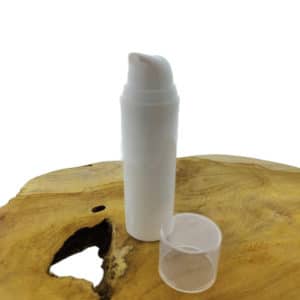 50ml airless dispenser wit lotion gel crème pomp flesje