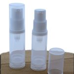 5ml airless dispenser transparant lotion pomp flesje