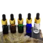 5ml glazen pipetflesje gekleurd glas pipet goud zwart