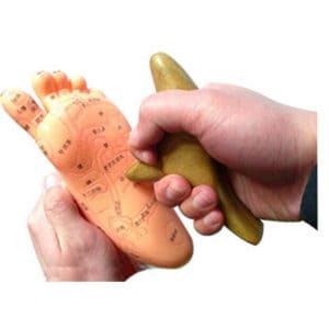 Houten massage gereedschap + Body, Hand & Voet reflexologie acupunctuur punt