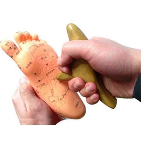 Houten massage gereedschap + Body, Hand & Voet reflexologie - acupunctuur punt