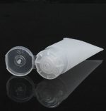 Lege tube 20ml plastic transparant hervulbaar, crèmes, lotions, gel, tandpasta