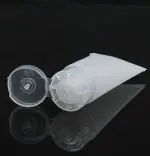 Lege tube 20ml plastic transparant hervulbaar, crèmes, lotions, gel, tandpasta