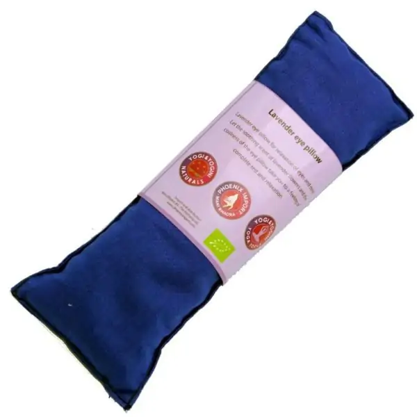 Oogkussen lavendel biologisch blauw