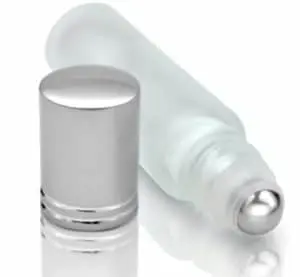 10 ml leeg Parfum flesje mat glas metalen roller bal schroefdop