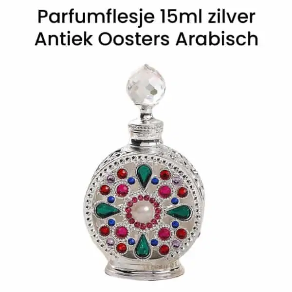 Parfumflesje 15ml Oosters Arabisch zilver