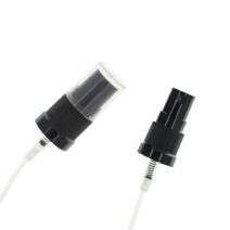 Spray dop verstuiver zwart overkap glas fleshals DIN18 - 18 mm 18/410