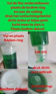 Airless Crème pomp fles bodemvulling uitleg