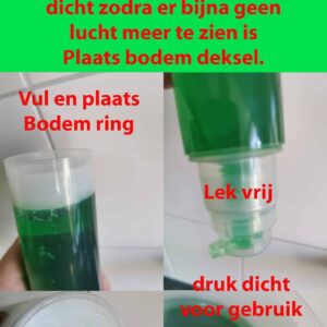 Airless Crème pomp fles bodemvulling uitleg
