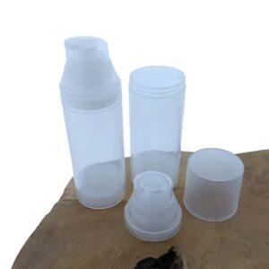 Airless Crème pomp flesje 50ml transparant, lotion gel Dispenser pompje