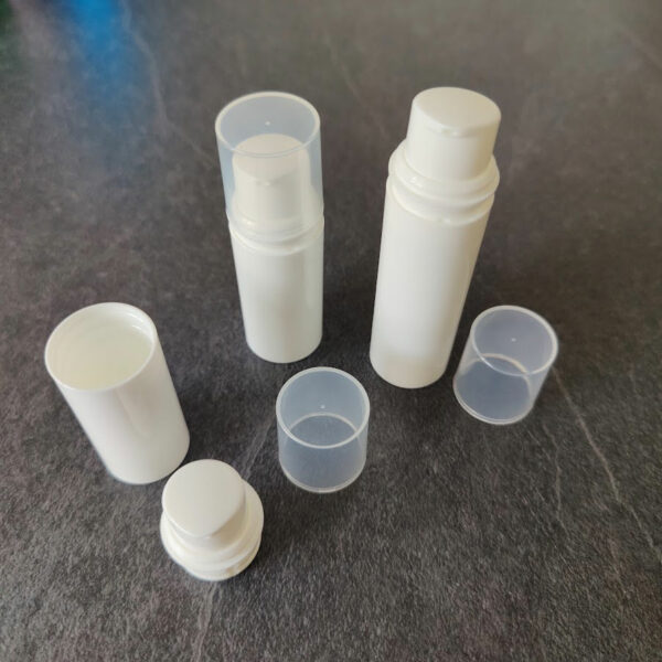 Airless dispenser 10ml lotion pomp flesje wit