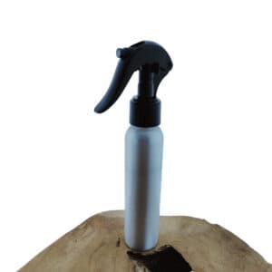 Aluminium fles 100ml mat zilver Trigger Sprayer verstuiver pomp zwart