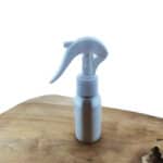 aluminium sprayfles 50 ml mat zilver met witte trigger sprayer