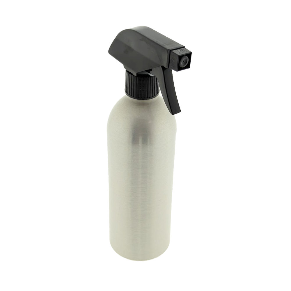 aluminium-sprayfles-500ml-mat-zilver-trigger-sprayer-zwart Aluminium sprayfles 500ml mat zilver trigger sprayer zwart