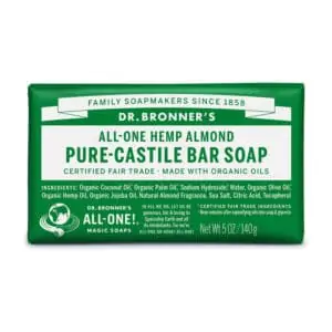 Amandel vaste zeep Dr Bronner's Bar soap 140gr