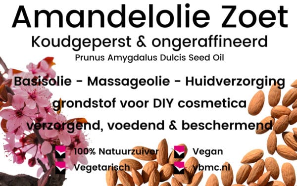 Amandelolie zoet koudgeperst ongeraffineerd
