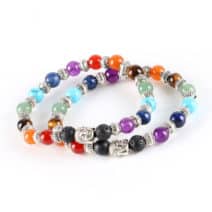 Armband Boeddha Chakra Yoga - lavasteen natuurstenen sieraad