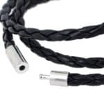 Gevlochten leren armband ketting unisex sluiting