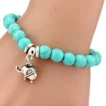 kralenarmband zilveren olifantje