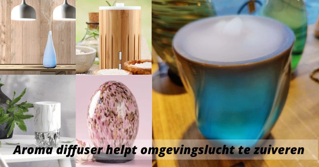 Aroma diffuser helpt omgevingslucht te zuiveren