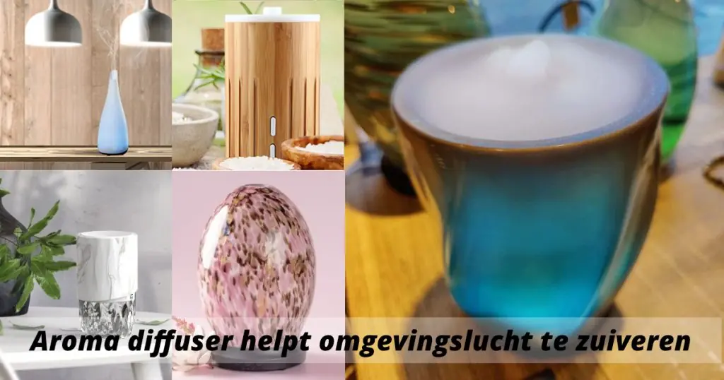 Aroma diffuser helpt omgevingslucht te zuiveren