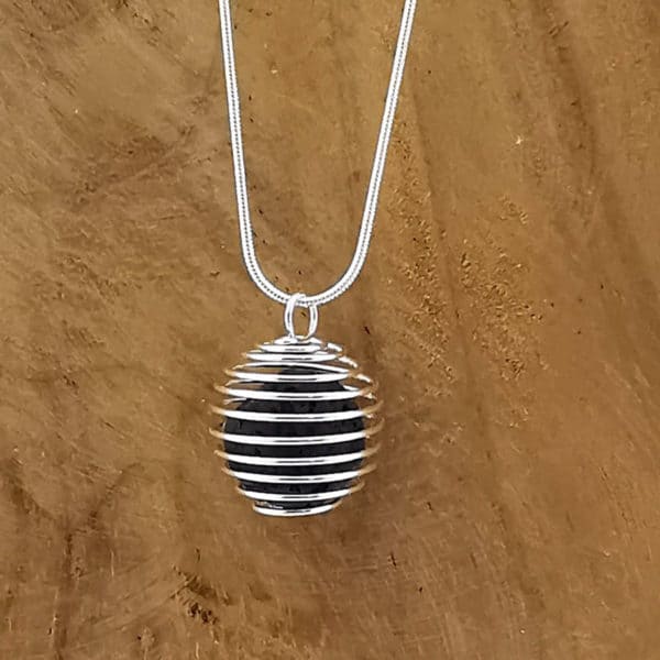 Aroma ketting Spiraal hanger Lavasteen Essentiële oliën