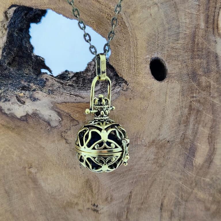 TTCI-RR Aromatherapie ketting vintage bal medaillon open hanger ketting