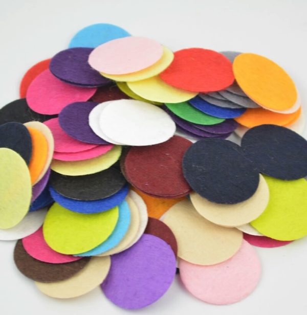 Aroma Pads 25mm vilt rond voor parfum diffuser medaillion
