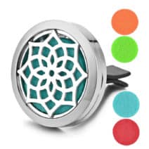 Auto Geur Medaillon Bloem lotus, ventilatie diffuser Clip essentiële oliën