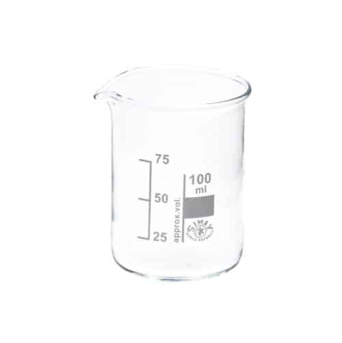 Bekerglas 100 ML Medium LM maatbeker hittebestendig borosilicaat glas