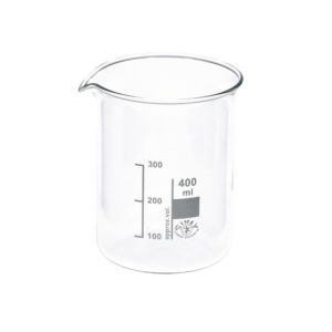 Bekerglas 400 ML Medium LM maatbeker hittebestendig borosilicaat glas