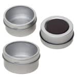 blikken potje magnetisch + kijkvenster thee of kruiden potjes