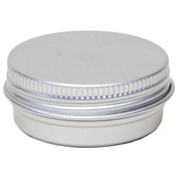 Blikken potjes rond 10 ml. schroefdeksel aluminium verpakkingen