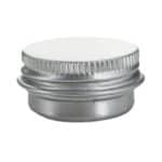Blikken potjes rond 5ml. schroefdeksel aluminium verpakkingen