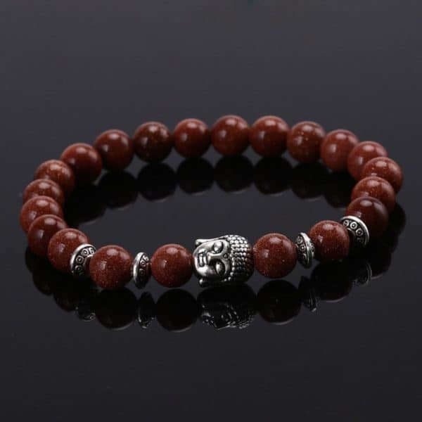 Boeddha kralen armband goudsteen