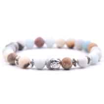 Boeddha kralen armband natuursteen