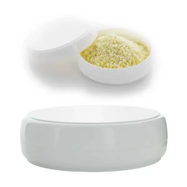 Cosmetica pot 100 ml + schroef deksel crème, zalf, poeder potje wit Kunststof