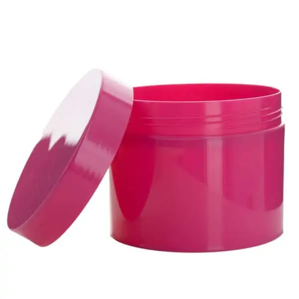 Cosmetica pot roze 350ml + schroefdeksel