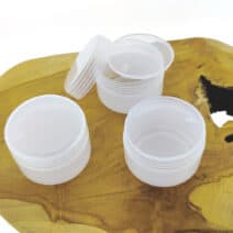 Cosmetica pot transparant + inlay + deksel 100ml - Crème, zalf, balsem potjes