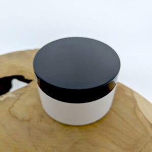 cosmetica pot wit 225ml schroefdeksel zwart