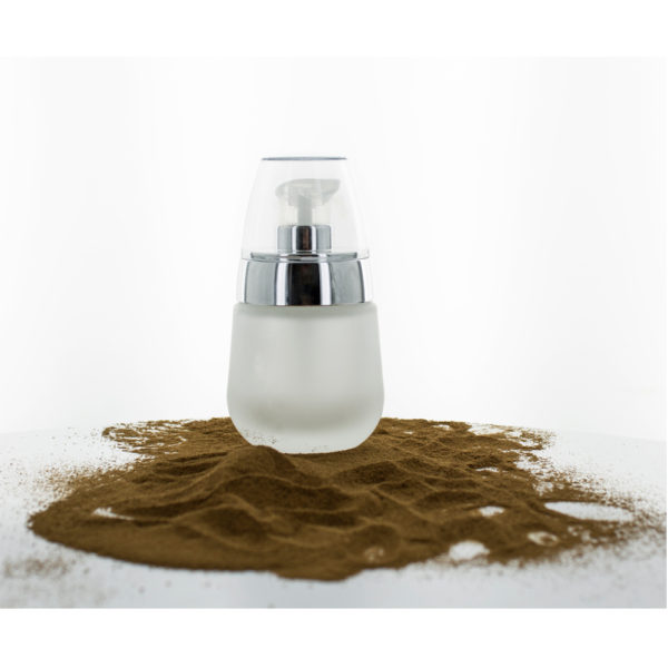 Crème flesje 30ml pomp dispenser matglas dispenser zilver + kap - luxe glazen verpakking frosted