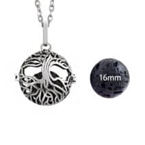 Diffuser aroma ketting boom vintage parfum medaillon lavasteen pomander