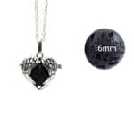 Diffuser aroma ketting hart vintage parfum medaillon lavasteen pomander