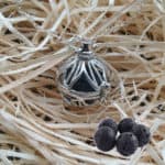 Diffuser aroma ketting petal blad parfum medaillon lavasteen