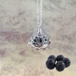 Diffuser aroma medaillon Lotusbloem parfum medaillon lavasteen