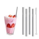 Dikke rvs rietjes Smoothie, extra groot rvs rietje staal herbruikbaar