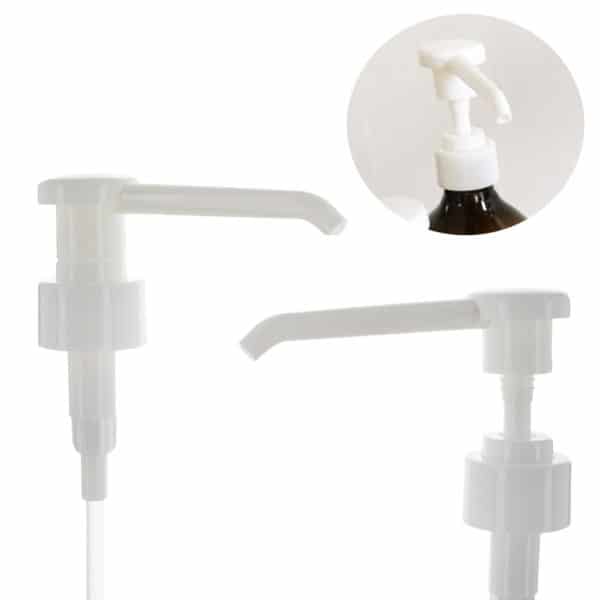 Dispenser extra lang, zeep, lotion pomp dop fleshals DIN28 28/410