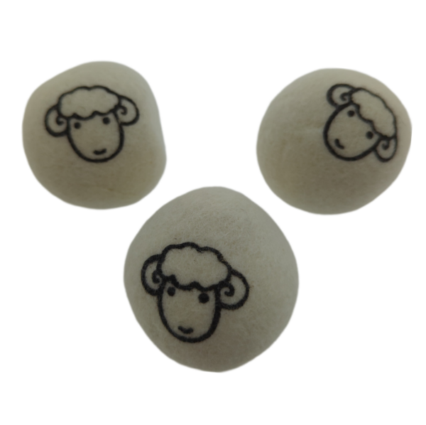 Droogballen wasdrogerballen, wasverzachter bal, dry balls 100% wol (3 stuks)