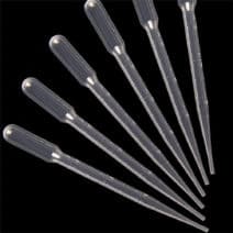 druppelpipet - transparante plastic vloeistof pipetten 3ml.